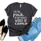 I'm The Pink In My Daddy's World Of Camo T-shirt