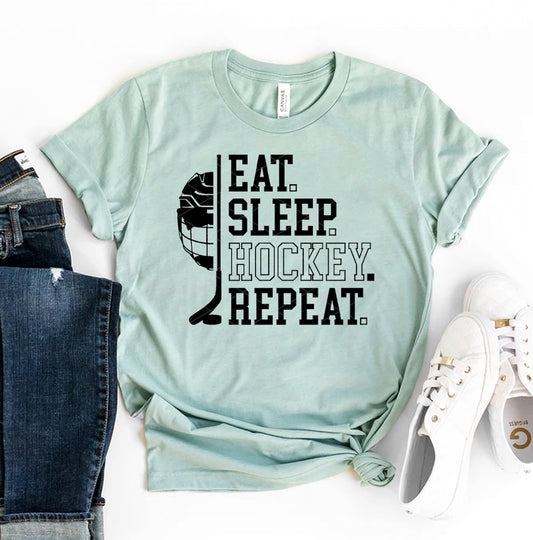 Eat Sleep Hockey Repeat T-shirt